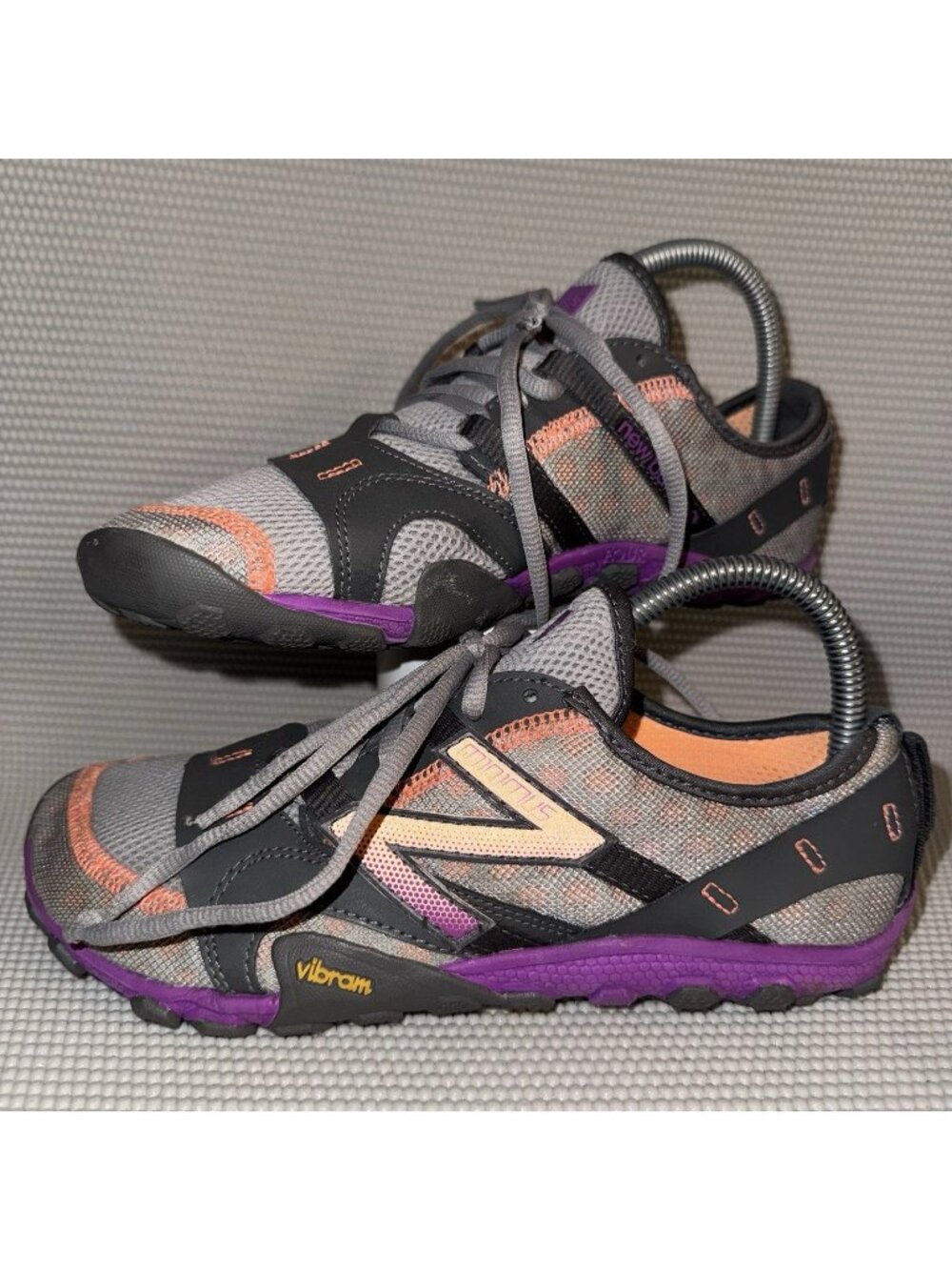 New Balance Minimus WT10 Gray Purple Orange Trail Running Sneakers Shoes Size 8